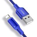 caricabatterie iphone 3.3ft 6.6ft cavo rock lightning cavo di ricarica iphone 2.4a ricarica rapida cavo usb intrecciato in nylon compatibile con iphone 14 pro max 13 pro 12 11 xs max 8 plus 7