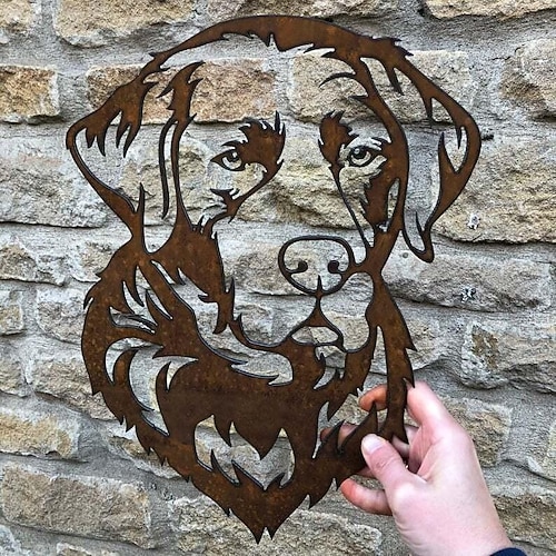 animali metallo giardino art decor, divertente mucca che fa capolino sculture da parete in metallo arte del ferro battuto resistente alle intemperie mucca segno esterno giardino agriturismo arredamento mucca parete arredamento