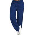 Per donna Pantaloni Per sport Informale Casual Lunghezza intera Naturale Tinta unica Media elasticità Da mare Giornaliero Fine settimana Nero Blu marino scuro Grigio chiaro Grigio scuro Autunno