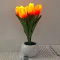 led tulipani luce di notte lampada da tavolo tulipani lampada da tavolo fiore usb ricaricabile tulipani lampada luci fiore artificiale luce di notte led tulipani luce di notte fiore di simulazione