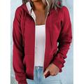 Giacca felpa con cappuccio da donna a maniche lunghe con zip e tasca leggera casual over size sportiva con cordoncino e tasca frontale abbigliamento sportivo attivo top neon e brillante tessuto