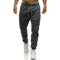 Per uomo Pantaloni della tuta Pantaloni da jogger Pantaloni Strada Athleisure Inverno Fitness Allenamento in palestra Corsa Traspirante Morbido Sport Tinta unita Abbigliamento sportivo Nero Grigio