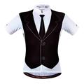Per uomo Maglia da Ciclismo T-shirt da uomo Divertente Manica Corta Bicicletta Maglia Top con 3 tasche posteriori Mountain Bike MTB Ciclismo su strada Asciugatura Rapida Strisce Riflettenti Tasca