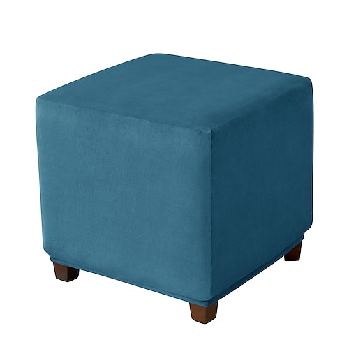copri pouf elasticizzato copri pouf quadrato in velluto bordeaux copri sgabello contenitore pieghevole rettangolare copri panca copri mobili copri divano morbido con fondo elastico