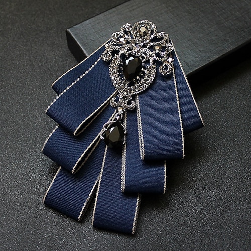 Per uomo Di tendenza Papillon Color Block Nero Rosso Blu 2023