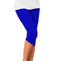 Per donna Pantaloni da yoga Protezione Solare Controllo addominale Sollevamento glutei Vita Alta Yoga Fitness Allenamento in Palestra Leggings Capri Pantaloni Lilla Nero Bianco Gli sport