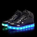 Per uomo Scarpe da ginnastica Scarpe LED Scarpe luminose scarpe da skate Sneakers alte Footing Per sport Informale Scuola Esterno Da giorno PU Traspirante Prova di usura Con lacci intrecciali Nastro