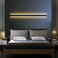 applique da parete a led ultrasottili su e giù installazione singola di due lampade da parete a led nere lampada da parete moderna lampada da parete per interni decorazione della parete ac110v ac220