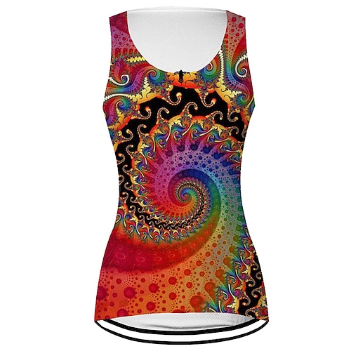 Per donna Gilet da ciclismo Maglia da Ciclismo Grafico Motivo Floreale Senza Maniche Bicicletta Gilet / Panciotto Maglia Top con 3 tasche posteriori Mountain Bike MTB Ciclismo su strada Asciugatura