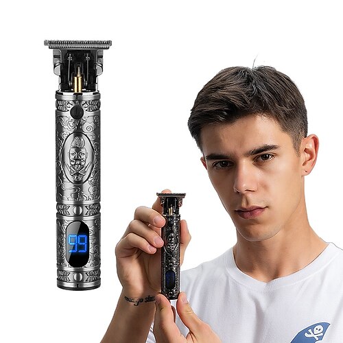 tagliacapelli per uomo tagliacapelli taglio di capelli professionale cordless zero gapamp; kit toelettatura per uomo display led ricaricabile