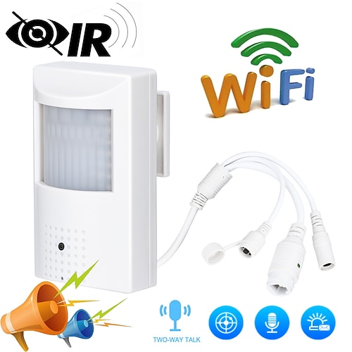 Telecamera IP audio IR nascosta con foro stenopeico Wi-Fi, NVR, audio, citofono vocale bidirezionale, 4K, 8MP, IMX415, 5MP, 2MP