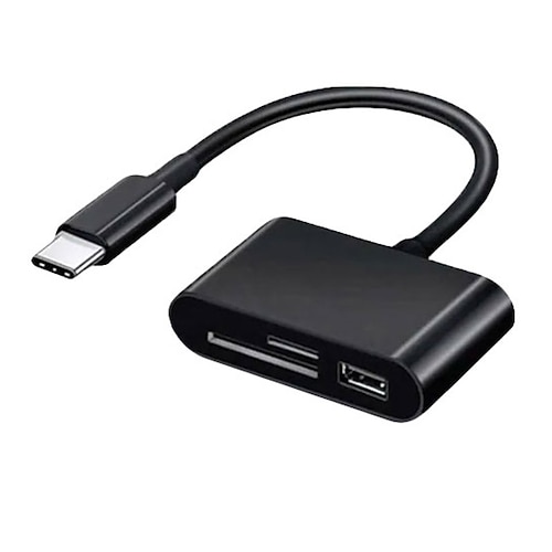adattatore per lettore di schede usb c sd tipo c lettore di schede micro sd tf adattatore otg 3 in 1 multifunzione per laptop macbook fotocamere mobili