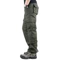 Per uomo Pantaloni cargo Pantaloni tattici Pantaloni Compatto Pantaloni da lavoro Multi tasca Mimetico All'aperto Sport Lunghezza intera Ufficio Sport Cotone Sportivo Sport Grigio verde Nero mimetico