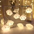 1.5 m 3 m led string luci natalizie carino nuvola natale capodanno decorazioni per feste luci stringa fata aa batteria bianco caldo illuminazione natalizia 10 led 20 led