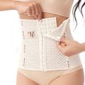 Corsetto Per donna Waist Trainer Shapewear Ufficio Serata e festa Corsa Palestra Nero Beige Sport Traspirante Comodo Gancetti Fasciante in vita Sostegno e protezioni Chiusura anteriore Colore puro