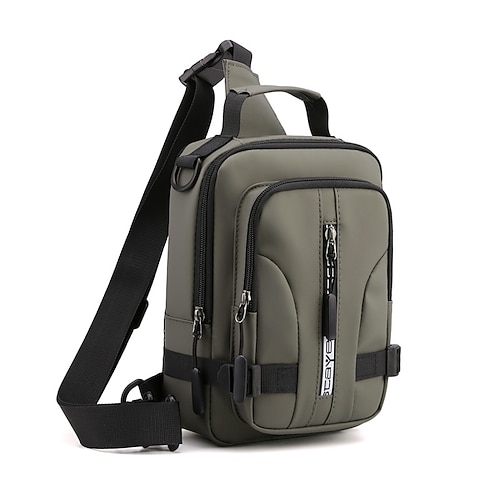 borsa antifurto da uomo borse a tracolla scuola borse a tracolla per viaggi brevi borsa a tracolla in nylon da uomo zaino a tracolla con ricarica USB, regalo di ritorno a scuola