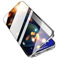 telefono Custodia Per iPhone 17 Pro Max 17 Air 16 15 14 Pro Max Plus 13 12 11 Pro Max Mini Custodia ad adsorbimento magnetico Doppio Lato Anti-spia Protezione Lente Fotocamera Tinta unica Metallo