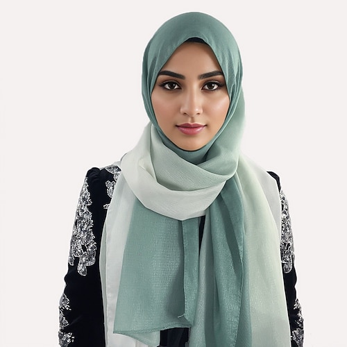 Per donna Scialli Sciarpe Hijab Dubai islamico arabo musulmano Ramadan Per adulto Accessori per capelli