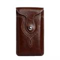 Custodia per telefono in pelle verticale universale da 1 pezzo in pelle PU con clip da cintura, custodia per fondina in vita