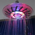 Soffione doccia a LED a 2 modalità arcobaleno, soffione doccia a pioggia rotondo da 8 pollici con luce soffusa, soffione doccia a 7 colori che cambia automaticamente, accessori per doccia e bagno