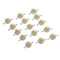 15 pezzi chip led ad alta potenza 3w bianco caldo (3000k-3500k/600ma-700ma/dc 3v-3.4v/3 watt) intensità super luminosa smd cob componenti emettitore di luce diodo 3 w lampadina perline lampada illuminazione fai da te