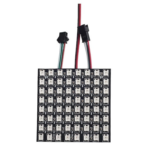 ws2812b rgbic 5050smd pannello a matrice di led 256 pixel indirizzabili individualmente display a led digitale programmabile pannello a matrice flessibile fpcb per arduino raspberry immagine video