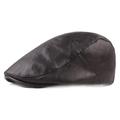 Per uomo Cappello basco Nero Rosso Similpelle Streetwear Moda La moda degli anni '20 Esterno Giornaliero Per uscire Liscio Caldo