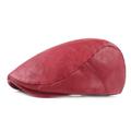 Per uomo Cappello basco Nero Rosso Similpelle Streetwear Moda La moda degli anni '20 Esterno Giornaliero Per uscire Liscio Caldo