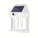 ha condotto la luce solare da parete sensore di movimento luce da giardino dal tramonto all'alba illuminazione esterna ip65 impermeabile bianco e nero doppio colore giardino paesaggistico decorazione
