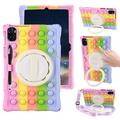 Tavoletta Custodie cover Per Lenovo Scheda M10 HD M10 FHD Plus P11 (Plus) TB-J606 J607 J616 Portatile Manico Portamatite Cartoni animati Colore graduale e sfumato Armatura Silicone Per bambini