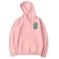 Per uomo Stampa Manica lunga Felpe Con cappuccio Fantastico Originale Inverno Un grigio Un bianco Un nero Abbigliamento progettista Plus Size S M L XL XXL XXXL