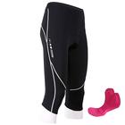 TASDAN Per donna Pantaloni a 3/4 da ciclismo Pantaloncini da bici Bicicletta Pantaloncini / Cosciali Pantaloncini imbottiti di protezione Comodo Cicismo su strada Gli sport Collage Pad 3D Traspirante