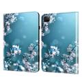Tavoletta Custodie cover Per Apple 12,9 11 9.7 ipad 9th 8th 7th Generation 10.2 inch iPad mini 6° iPad mini 5° 4° Con supporto Con chiusura magnetica Porta-carte di credito Pop art Farfalla TPU pelle