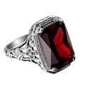 shiysrl squisita gioielleria anello amore anelli vintage rosso strass matrimonio fidanzamento anello da dito nuziale gioielli regalo fascia di nozze migliori regali per amore con san valentino - rosso