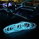 auto el filo striscia led 5m luci auto led luce d'atmosfera per fai da te flessibile auto interni lampada decorazione del partito 12 v strisce al neon 2 pz 1 pz set