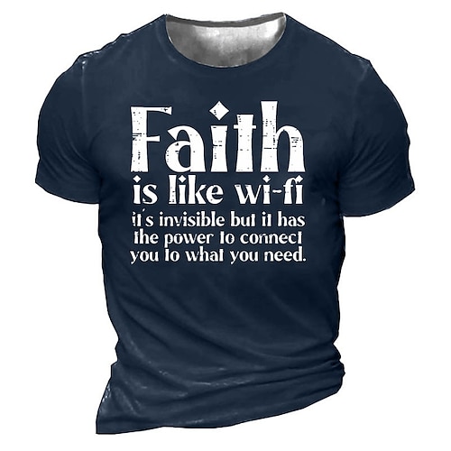 Per uomo Lettera Stampe Grafiche Maglietta Maglietta grafica Magliette con slogan Maglietta consumata Manica Corta maglietta Stampa 3D Girocollo Camicia Vintage Sport Designer All'aperto Streetwear
