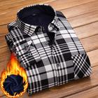 Per uomo Camicie Camicia a quadri Camicia con colletto Camicia con bottoni Giacca di flanella Scozzese Matrimonio Esterno Rosso Blu Blu / bianco Caffè Manica lunga Collo ripiegabile Autunno Inverno