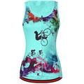 Per donna Gilet da ciclismo Maglia da ciclismo Giallo Rosa Blu Arcobaleno Bicicletta Resistente ai raggi UV Asciugatura rapida Strisce riflettenti Elastene Gli sport Arcobaleno Divertente LGBT