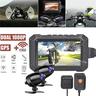 wifi gps dvr del motociclo dash cam full 1080p hd anteriore e posteriore doppia registrazione registratore di guida per moto aterproof moto bici macchina fotografica del motociclo