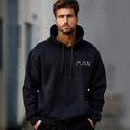 Per uomo Lettera Felpe con cappuccio Manica Lunga Felpe Con Cappuccio Moda Quotidiano Vacanza Ferie Primavera Autunno Nero Abbigliamento progettista S M L XL 2XL