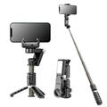 desktop gimbal selfie stick treppiede stabilizzatore con telecomando leggero seguente pieghevole per smartphone iphone 13 xiaomi per video q18