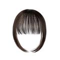 clip in bangs estensioni dei capelli frangia naturale clip-on davanti ordinata frangia wispy tempio un pezzo parrucchino accessorio per le donne