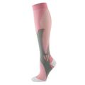 Per uomo Calzini / Calze Calzini a compresione Calzini da ciclismo Attività all'aperto Bicicletta / Ciclismo Traspirante Morbido Comodo 1 paio Pop art Strisce Nylon Nero Bianco Rosa S L-XL XXL