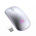 mouse wireless led x15 mouse wireless ricaricabile sottile 2.4g mouse per computer wireless ottici usb portatili con ricevitore usb dpi regolabile per windows/pc/mac/laptop