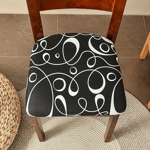 coprisedili per sedie da sala da pranzo set di 2 coprisedili per sedie stampati elasticizzati set di 2 coprisedili per sedie imbottiti rimovibili lavabili coprisedili per cuscini per la cucina ufficio