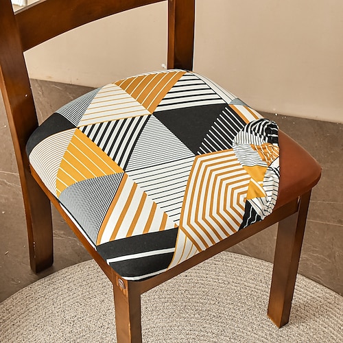 coprisedili per sedie da sala da pranzo set di 2 coprisedili per sedie stampati elasticizzati set di 2 coprisedili per sedie imbottiti rimovibili lavabili coprisedili per cuscini per la cucina ufficio