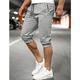 Herren Jogginghose Trainingshose Jogginghose Jogger Caprihose Kordelzug Elastische Taille Glatt Komfort Atmungsaktiv Outdoor Täglich Ausgehen 100% Baumwolle Modisch Brautkleider schlicht Schwarz