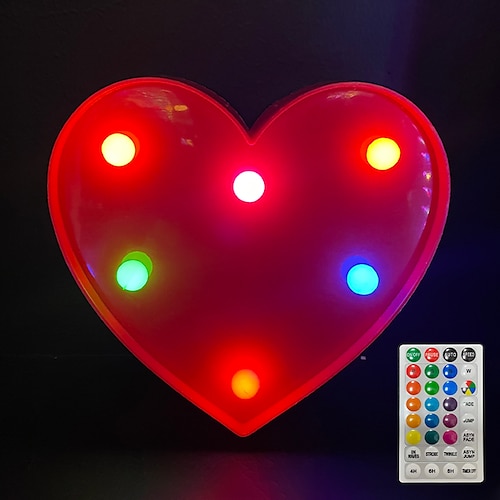 LED-Buchstabenlichtzeichen 26 Buchstaben Alphabet mit Fernbedienung Leuchtbuchstabenzeichen bunt für Nachtlicht Hochzeit/Geburtstagsfeier batteriebetriebene Weihnachtslampe Hausbar Image