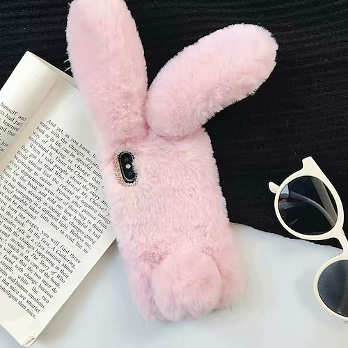 Handy Hülle Handyhüllen Für Samsung Galaxy S25 S24 S23 S22 S21 FE S21 Ultra Plus A14 A34 A54 A53 Rückseite Wärmer Vollschutz Staubdicht Tiermotiv Plüsch TPU Image