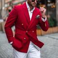 Herren Mantel Freizeitjacke Freizeitskleidung Urlaub Weich Langlebig Taste Tasche Frühling Herbst Glatt Brautkleider schlicht Komfort Kargen Standard Rot Jacken